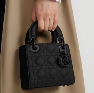 Designer Inspired Matte Black "Lady" Bag